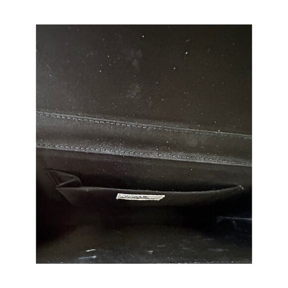 La Regale Black Satin Handbag - Picture 8 of 9